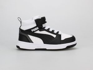 PUMA KIDS REBOUND V6 MID SNEAKERS PS ΑΣΠΡΟ