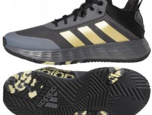 Adidas Ownthegame 2.0 GW5483 Χαμηλά Μπασκετικά Παπούτσια Grey Five / Matte Gold / Core Black
