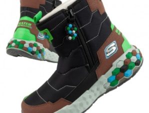 Skechers Jr 402216LBKBR snow boots